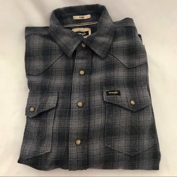 Wrangler Shirt~Snap Indigo / Host Pick - Picture 13 of 14